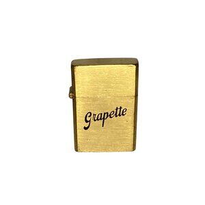 Vintage RARE 1940's Grapette Brass Cigarette Lighter in Original Box Un-Used